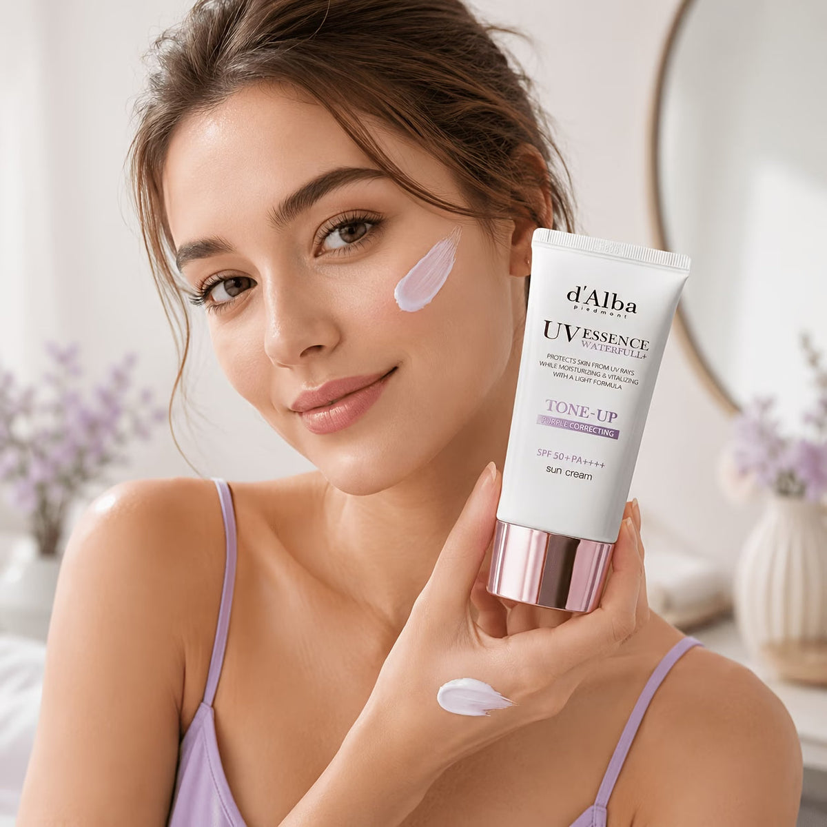 D’Alba Purple Tone-Up Sun Cream SPF50+ PA++++