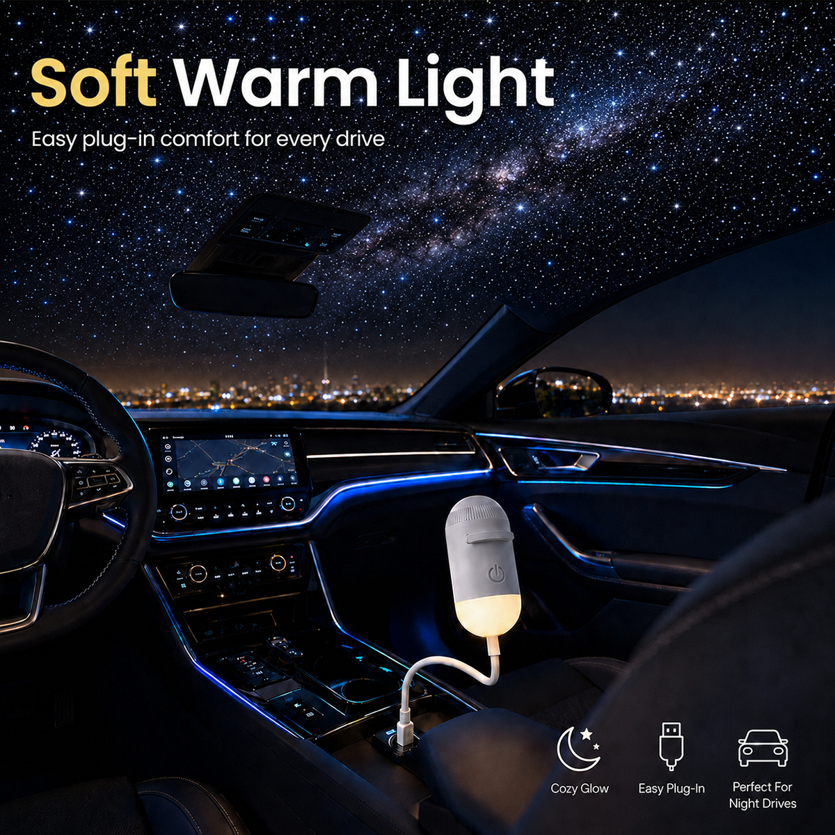 Galaxy Star Projector | USB Night Light