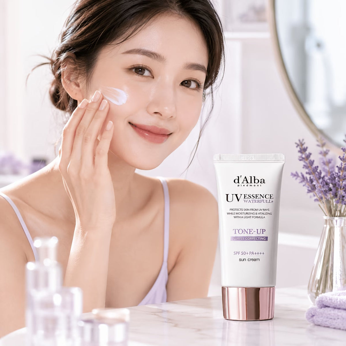 D’Alba Purple Tone-Up Sun Cream SPF50+ PA++++