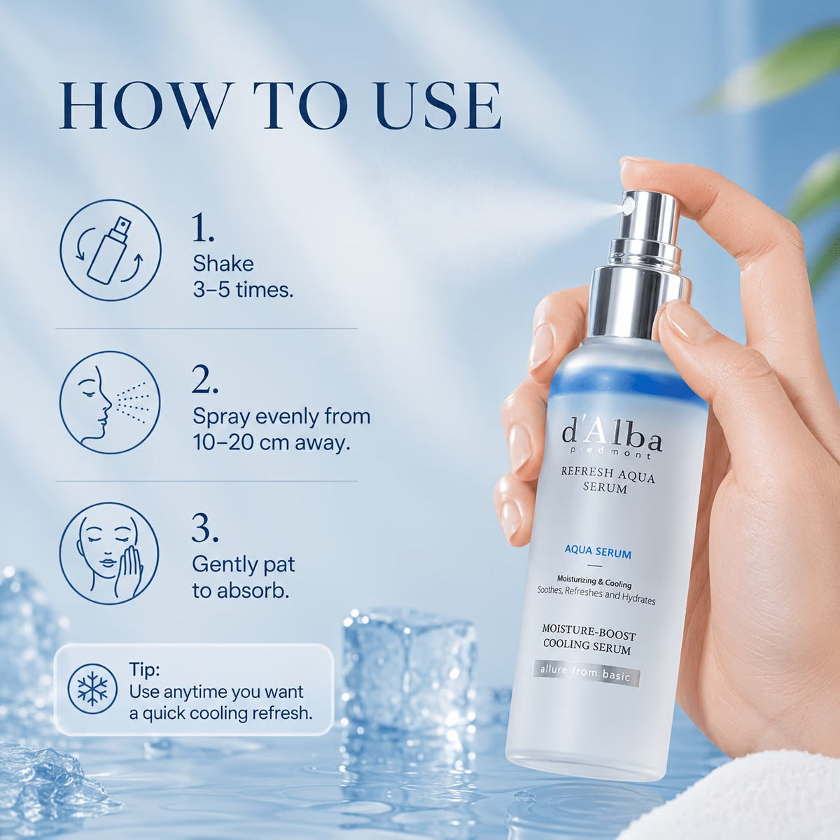 D’Alba Refresh Aqua Serum Face Mist
