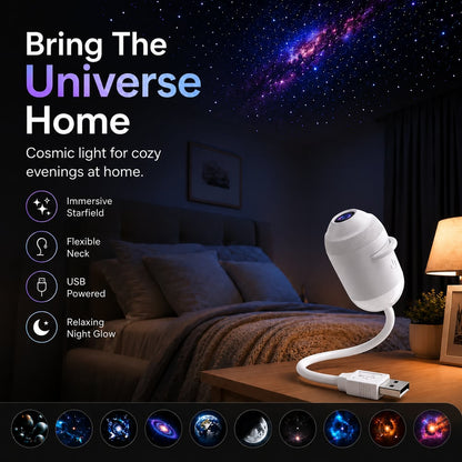 Galaxy Star Projector | USB Night Light