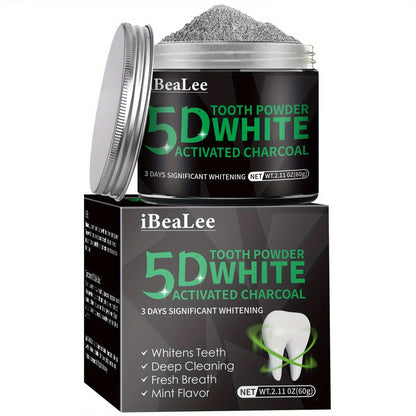 Black Charcoal Teeth Whitening Powder (2.11 oz)