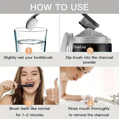 Black Charcoal Teeth Whitening Powder (2.11 oz)