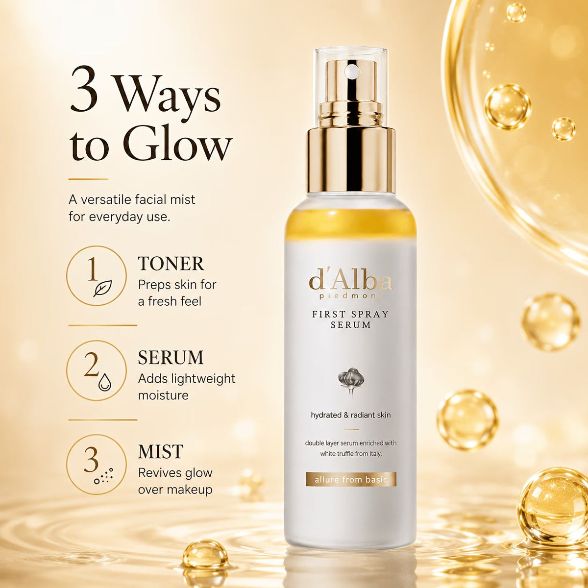 D’Alba White Truffle First Spray Serum 100ml